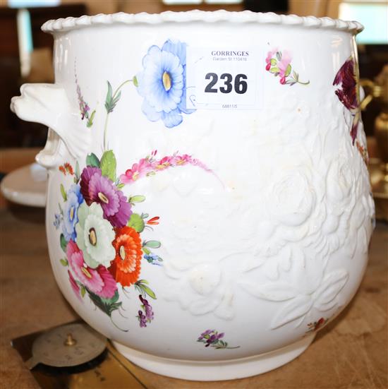 Coalport style pot